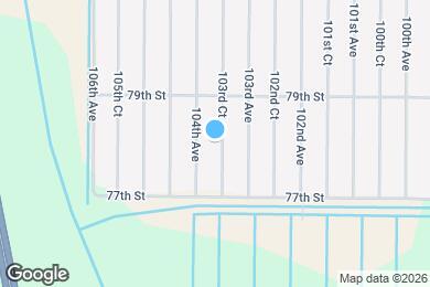 Map image of the property - 7815 103rd Ct