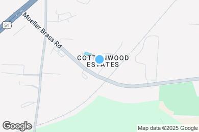 Map image of the property - Cottonwood Estates Apartments