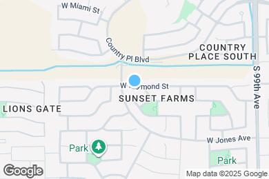 Map image of the property - 10223 W Raymond St