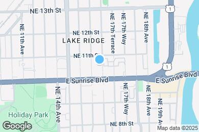 Map image of the property - 1025 NE 17th Ave