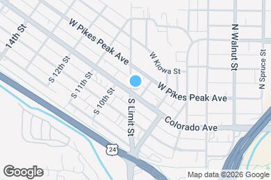 Map image of the property - 910 W Colorado Ave
