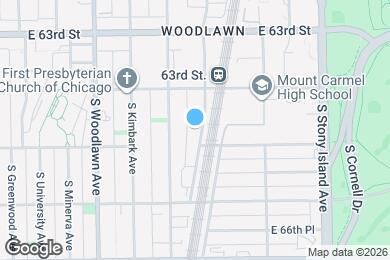 Map image of the property - 6444 S Dorchester Ave