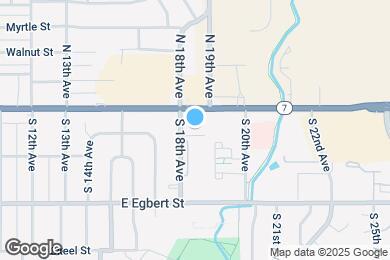 Map image of the property - 133 S 18th Ave