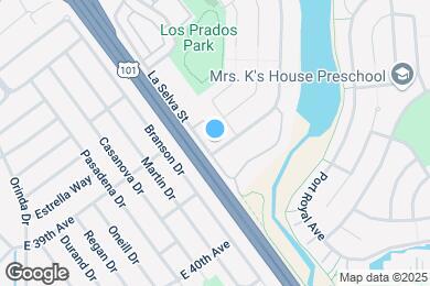 Map image of the property - 3385 La Selva St