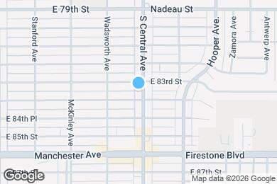 Map image of the property - 8315 S Central Ave
