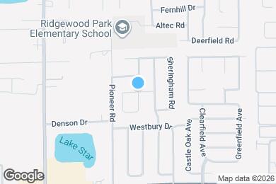 Map image of the property - 1667 Weston Oaks Dr