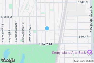 Map image of the property - 6603 S Kimbark Ave