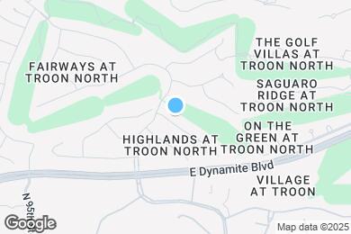 Map image of the property - 9798 E Hidden Green Dr