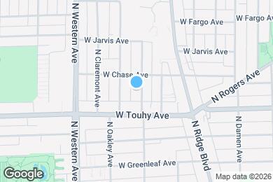 Map image of the property - 7234 N Bell Ave