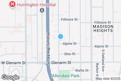 Map image of the property - 910 S Marengo Ave