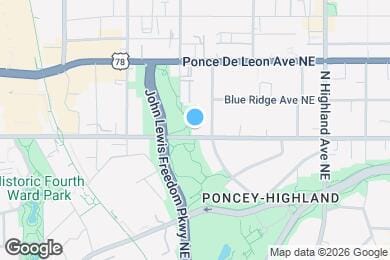 Map image of the property - 898 North Avenue NE