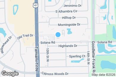 Map image of the property - 1219 Solana Rd