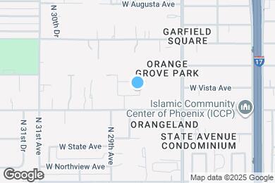 Map image of the property - 2802 W Vista Ave