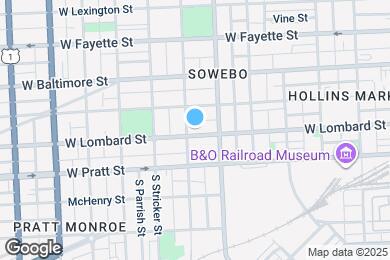 Map image of the property - 1330 W Lombard St