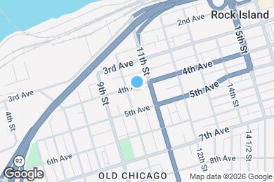 Map image of the property - 1012 4th Ave