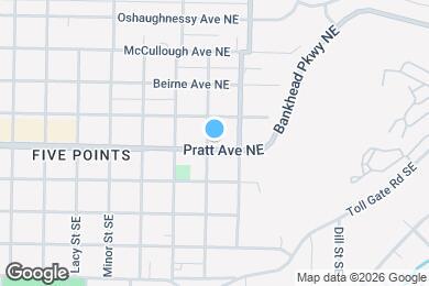 Map image of the property - 1603 Pratt Ave NE