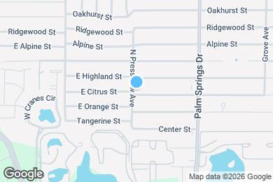 Map image of the property - 401 E Citrus St