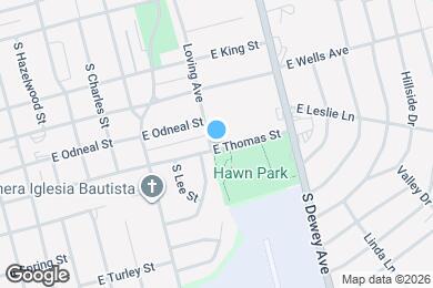 Map image of the property - 1501 E Thomas St