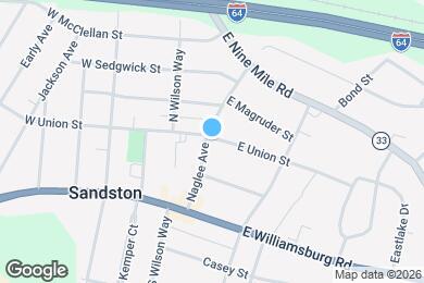 Map image of the property - 12 Naglee Ave