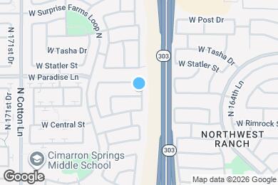Map image of the property - 16812 W Marshall Ln