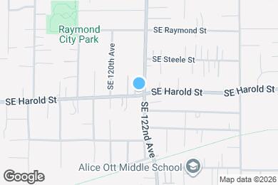 Map image of the property - 12161 SE Harold St