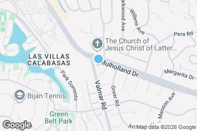 Map image of the property - 23110 1/2 West Mulholland Drive