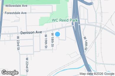 Map image of the property - 3876 W 17th St