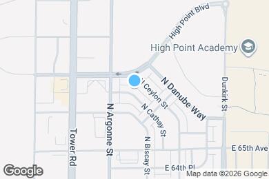 Map image of the property - 18901 E 66th Pl