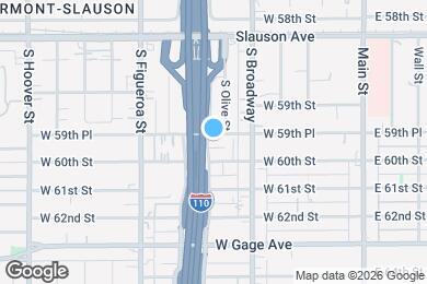 Map image of the property - 362 W 59th Pl