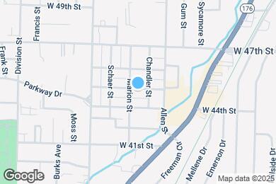 Map image of the property - 816 W 45th St