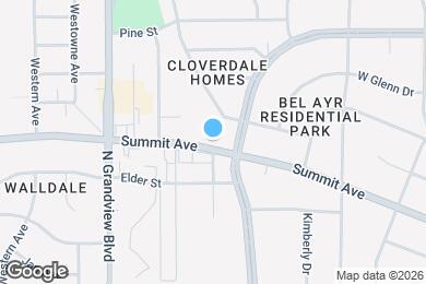 Map image of the property - 1402 Summit Ave