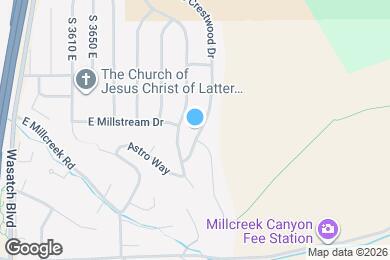 Map image of the property - 3596 S Crestwood Dr