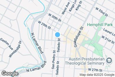 Map image of the property - 2830 Salado St