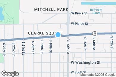Map image of the property - 1701 W National Ave