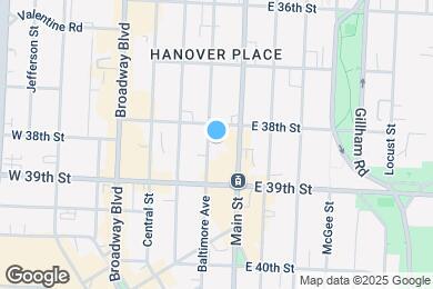 Map image of the property - 3815 Baltimore Ave