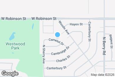 Map image of the property - 1615 Camelot Dr