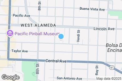 Map image of the property - 917 Santa Clara Ave