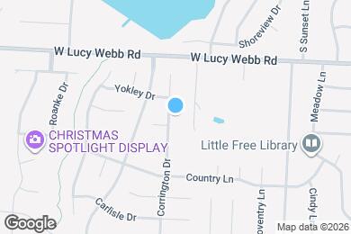 Map image of the property - 707 Corrington Dr