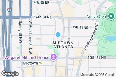 Map image of the property - 1080 Peachtree St NE