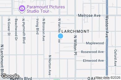 Map image of the property - 510 N Van Ness Ave