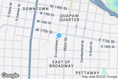 Map image of the property - 1717 S Louisiana St