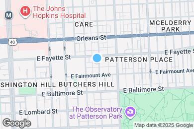 Map image of the property - 124 N Collington Ave