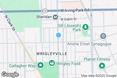 Map image of the property - 3820 N Sheffield Ave