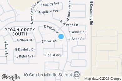 Map image of the property - 1459 E Shari St