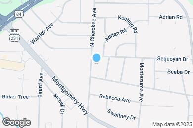 Map image of the property - 1408 N Cherokee Ave