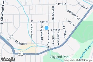 Map image of the property - 858 N Cameron Ave
