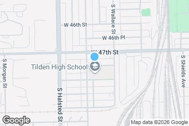 Map image of the property - 646 W 47th Pl