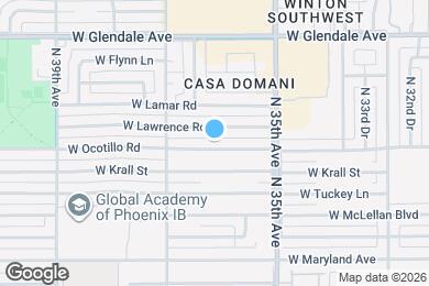 Map image of the property - 3608 W Ocotillo Rd