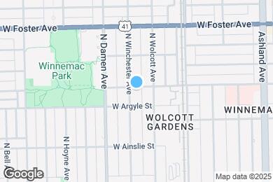 Map image of the property - 1919 W Winnemac Ave