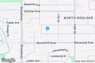 Map image of the property - 1555 Oak Ave